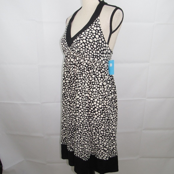 London Times Halter Dress Size 8 Polka Dot NEW - Picture 4 of 8